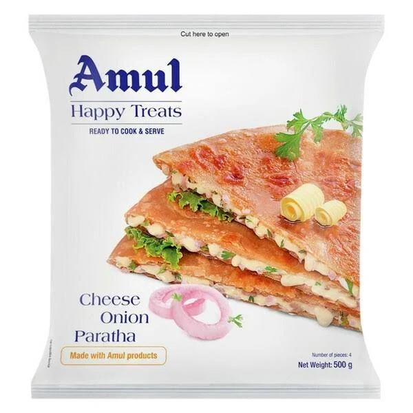 Amul Cheese Onion Paratha 500G - Souq Al Buhair